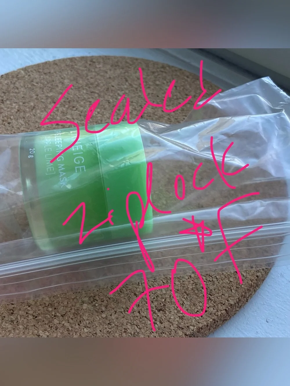 Laneige Lip Sleeping Mask - Apple Lime - a lot left kept sealed